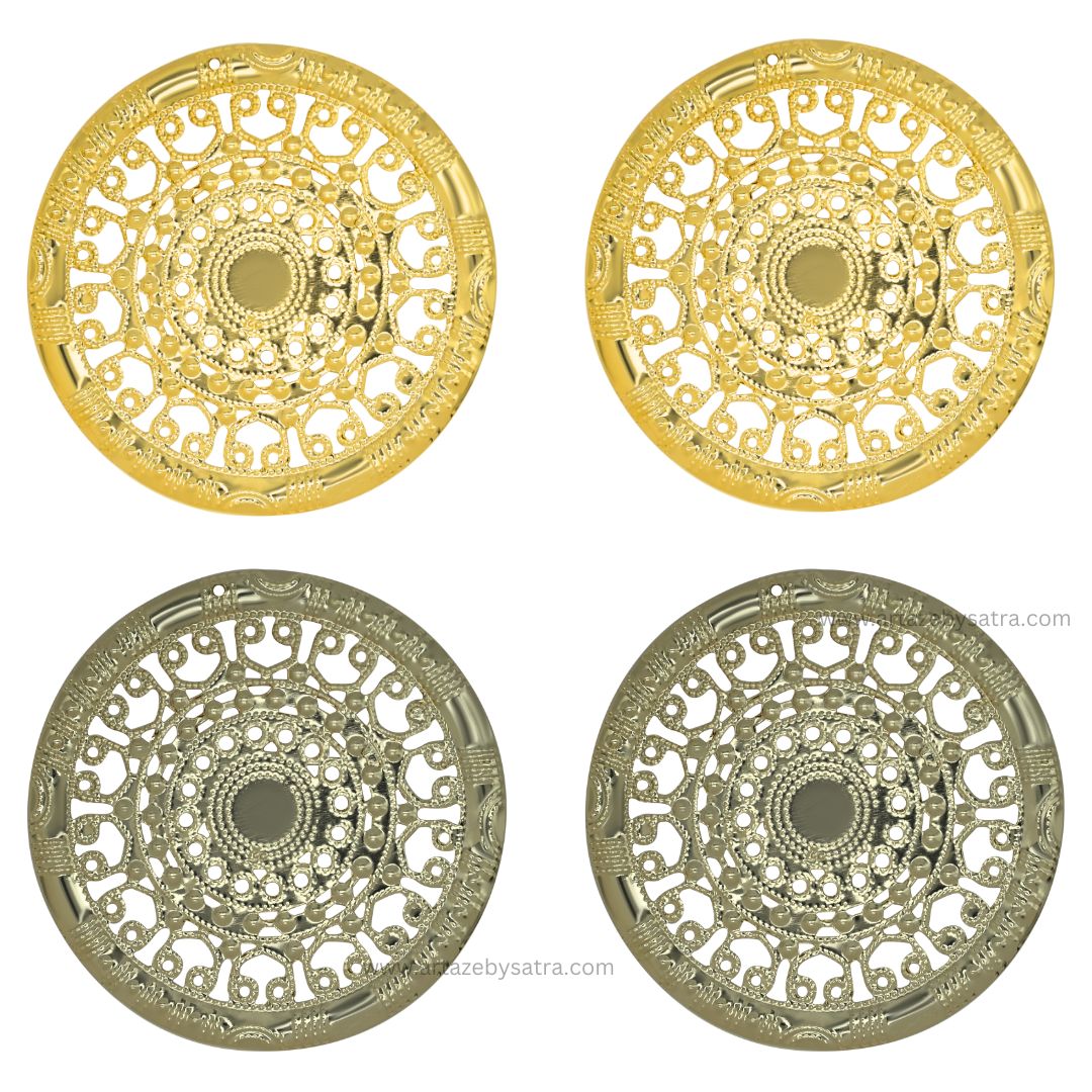 Round Metal Art Base | Size : 80mm | 100g | F-28-10