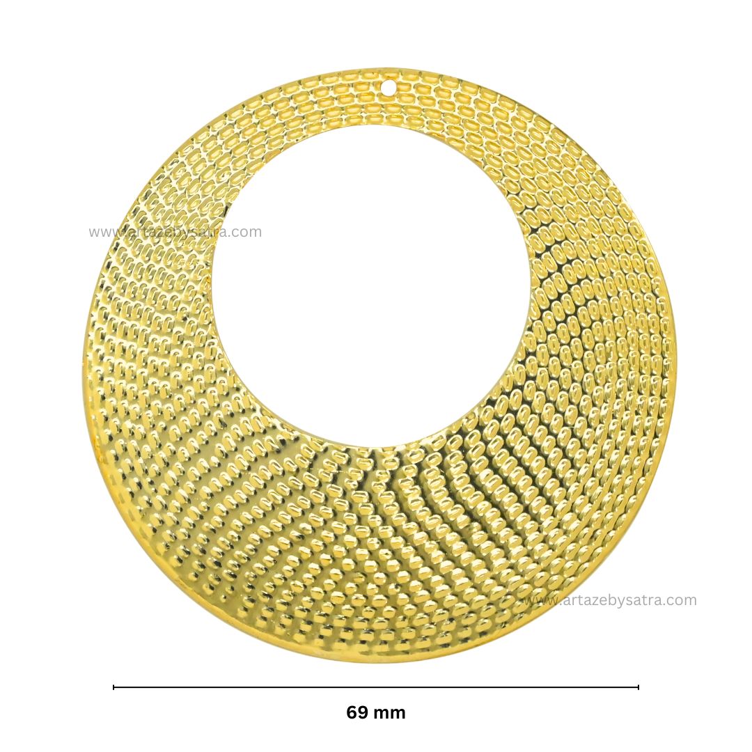 Round 1 Hole Metal Art Base | Size : 69mm | 100g | F-27-9