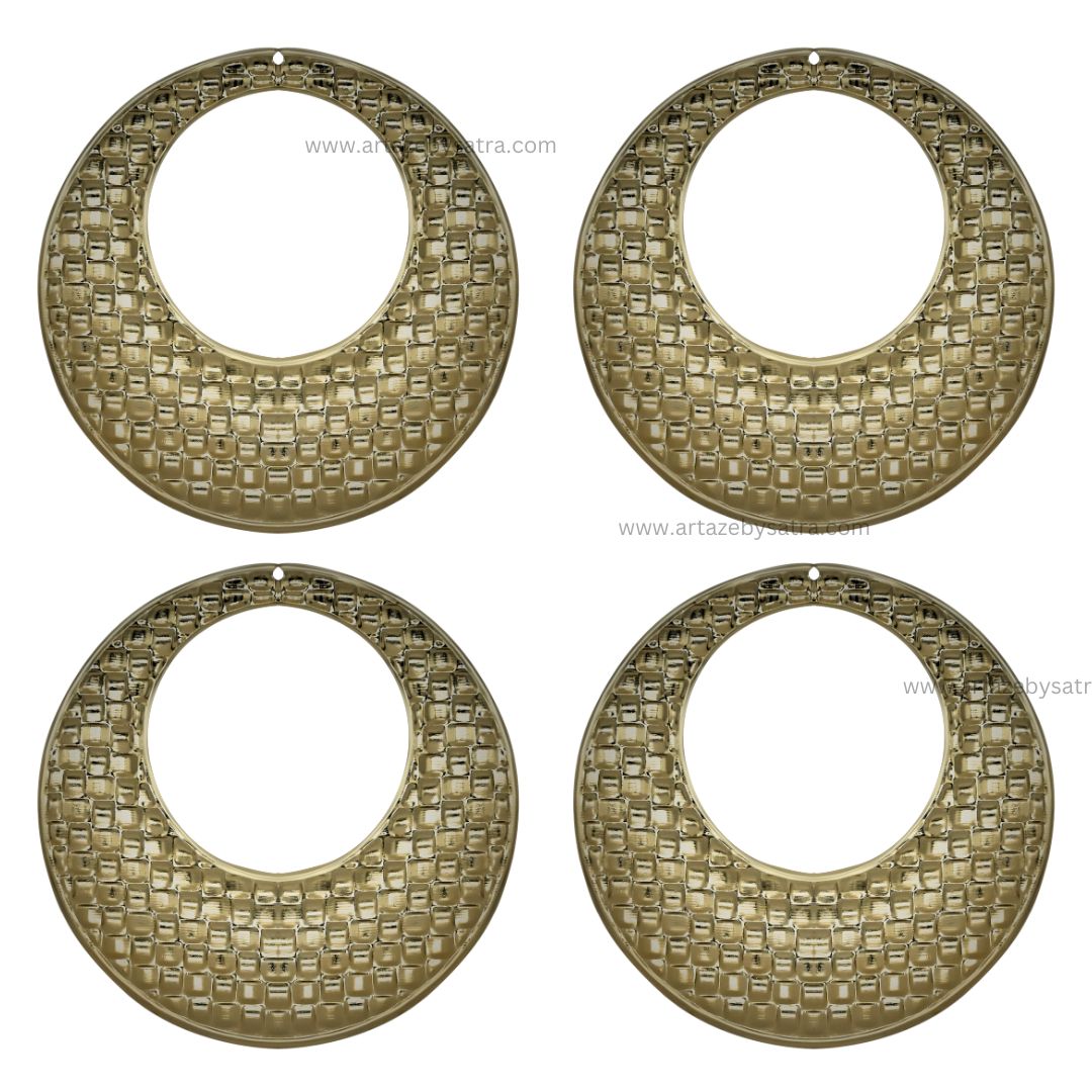 Round 1 Hole Metal Art Base | Size : 70mm | 100g | F-25-15