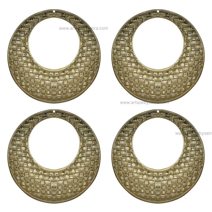 Round 1 Hole Metal Art Base | Size : 70mm | 100g | F-25-15