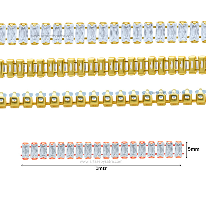 Diamond Stone Chain | Qty : 1mtr | DC02