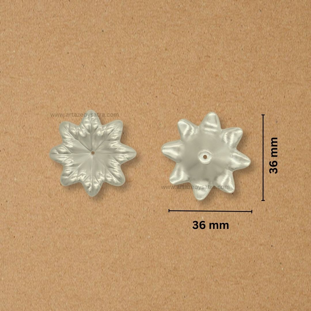 Plastic Pearl Flower | Size : 36mm | 500g | 1 Hole | PC05