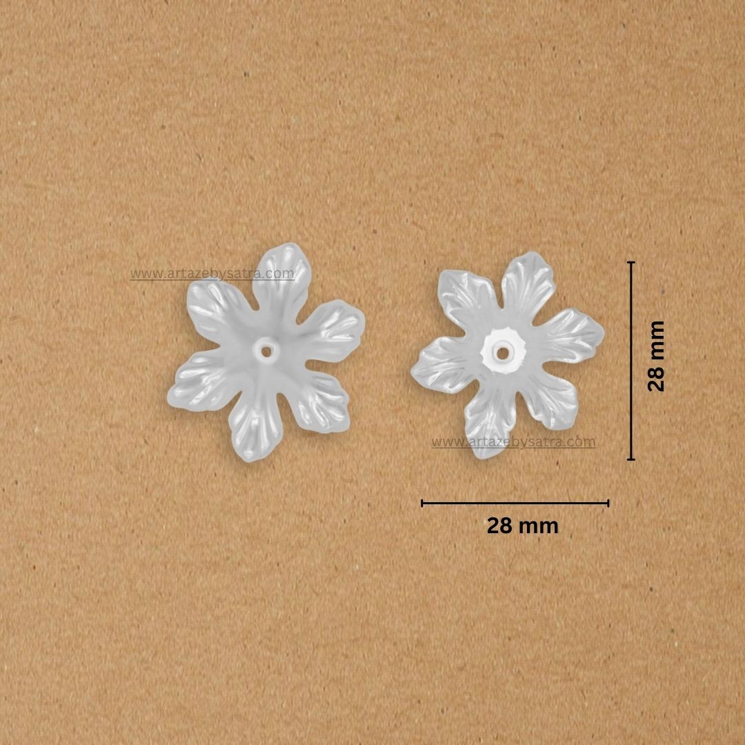 Plastic Pearl Flower | Size : 28mm | 500g | PC06