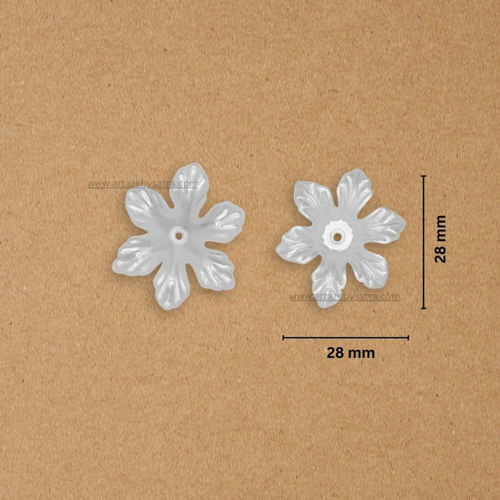 Plastic Pearl Flower | Size : 28mm | 500g | PC06