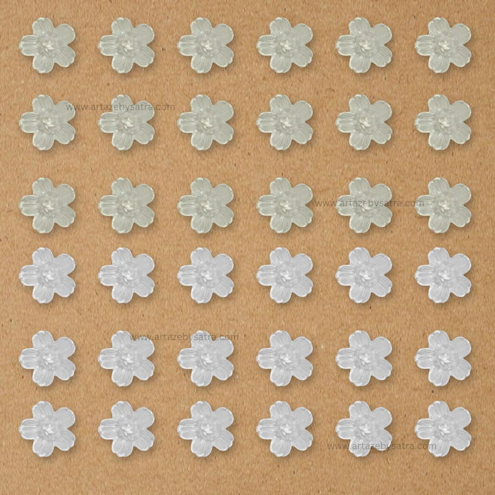 Plastic Pearl Flower | Size : 19mm | 500g | No Hole | PC11