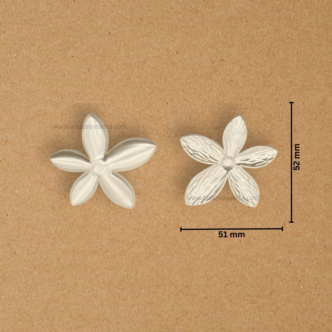 Plastic Pearl Flower | Size : 52mm | 500g | No Hole | PC13