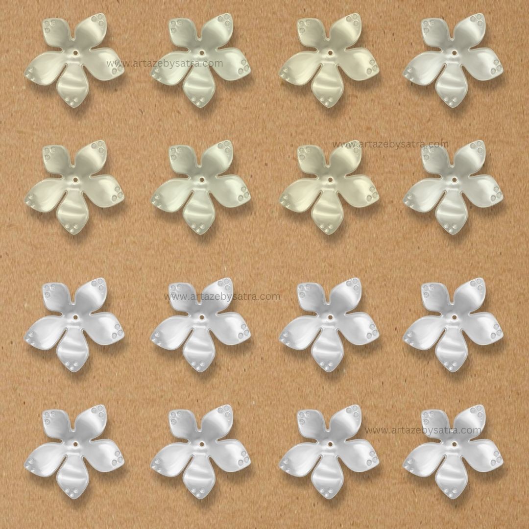 Plastic Pearl Flower | Size : 45mm | 500g | PC17