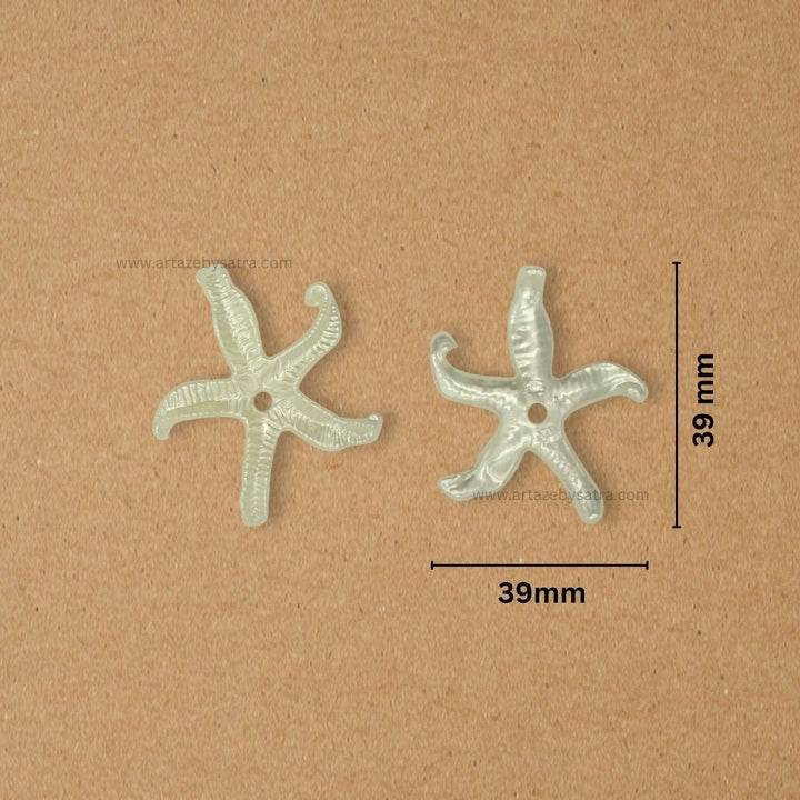 Cream Plastic Pearl Flower | Size : 40mm | 500g | PC26