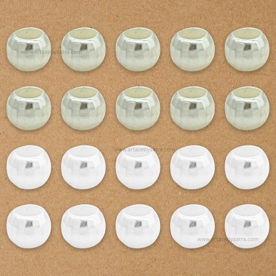 Round Big Hole Plastic Pearl Beads | Size : 14mm | Qty : 500g | PC38