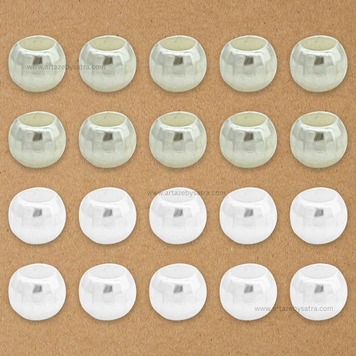 Round Big Hole Plastic Pearl Beads | Size : 14mm | Qty : 500g | PC38