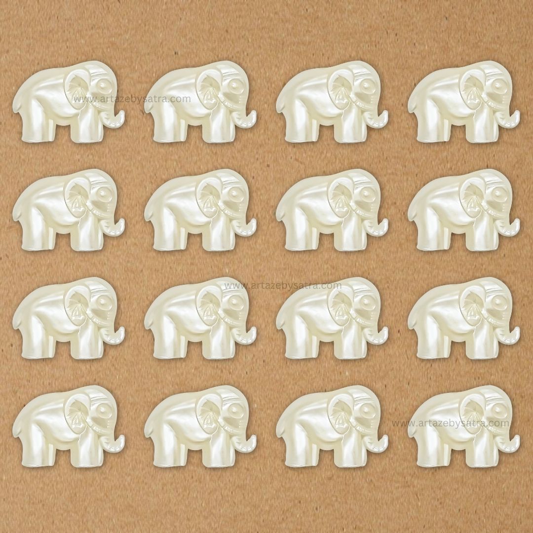 Elephant Plastic Pearl Beads | Size : 17mm | PC42