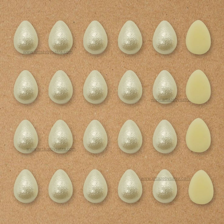 Drop Shape Matt Half Pearl Beads | 500g | PC48