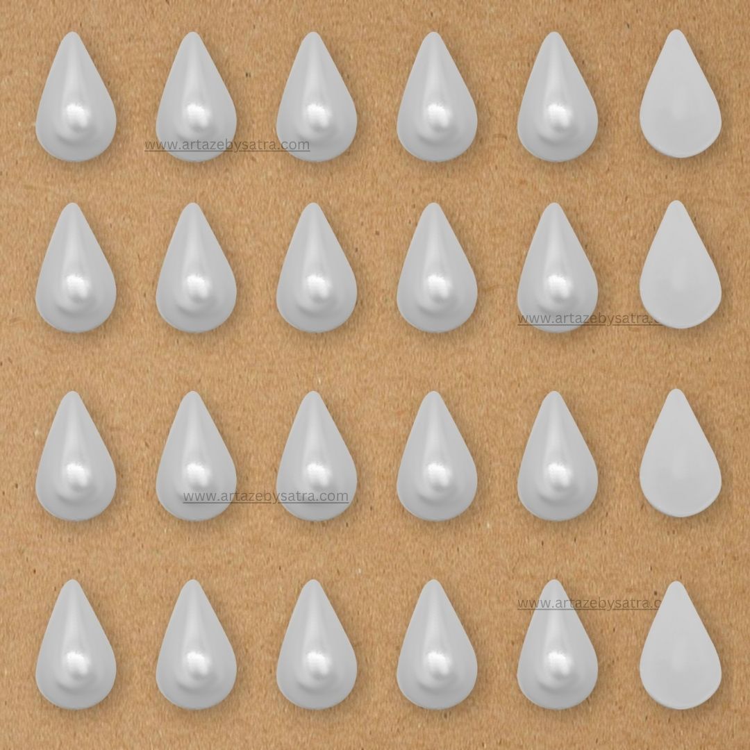 Drop Shape Half Pearl Beads | Size : 14mm | 500g | PC47