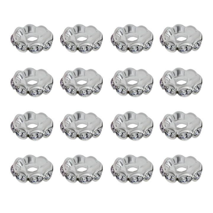 Rhinestone Round Spacer Beads | Size : 10mm | 100pcs | DC04