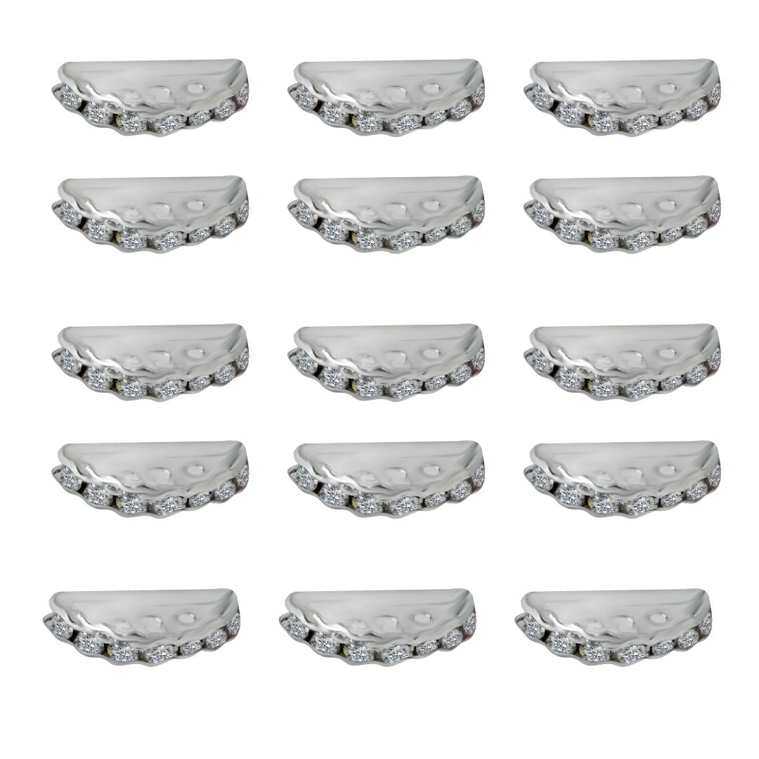 3 Hole Crystal Spacer Bar Link Connectors | 25pcs | BF117