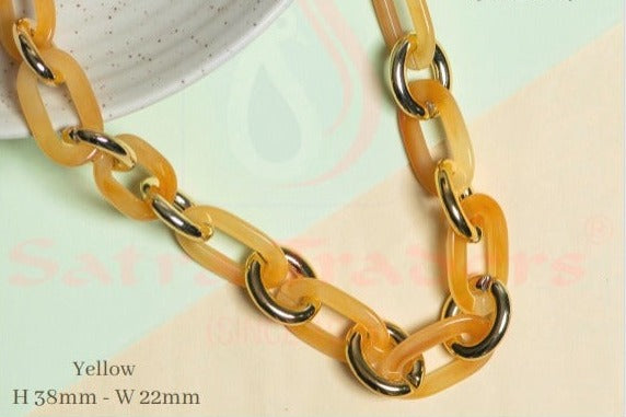 Acrylic Chains H-38mm-W-22mm | 1mtr | AC32