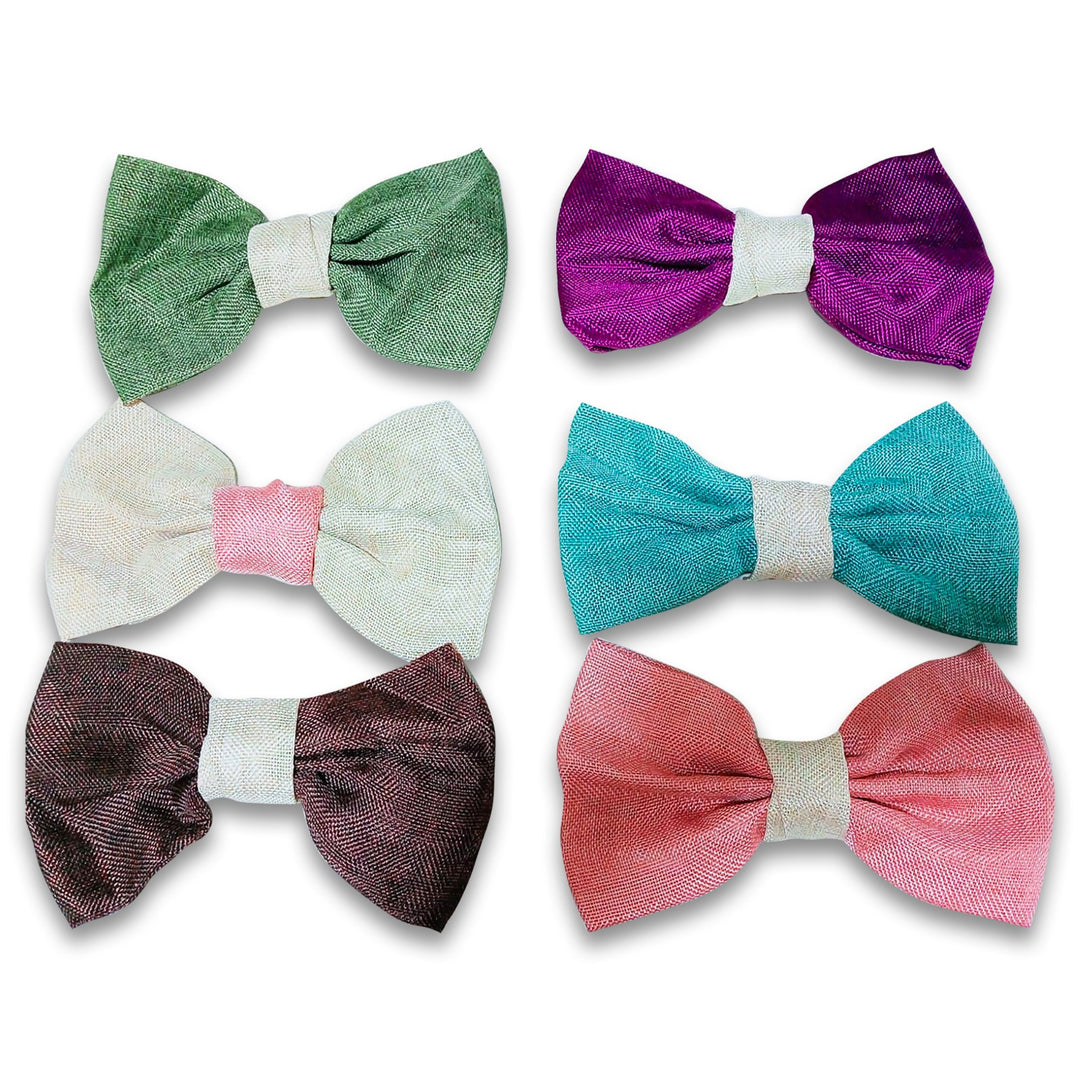 Jute Artificial Bow  | 6pcs