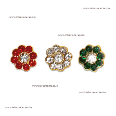 Meenakari Kundan Beads | Size : 10mm | 12pcs