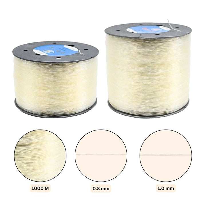 Transparent Elastic Crystal Thread  | Qty : 1000 mtr Roll