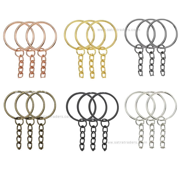 Keychain Ring for Jewelry Making | Size : 25mm | 25pcs