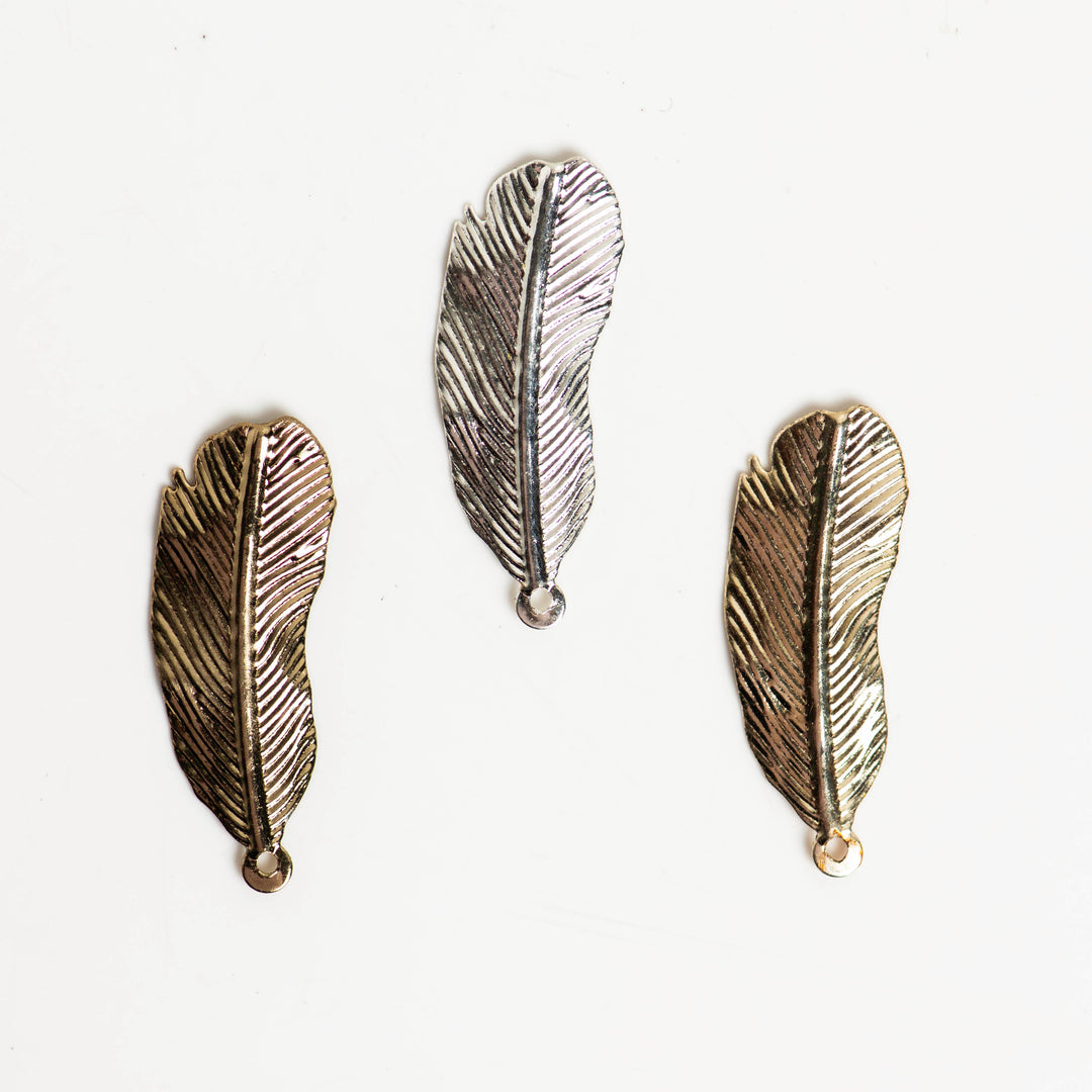 Metal art leaf | H-28mm W-10mm | 100 Pcs | F-2-10