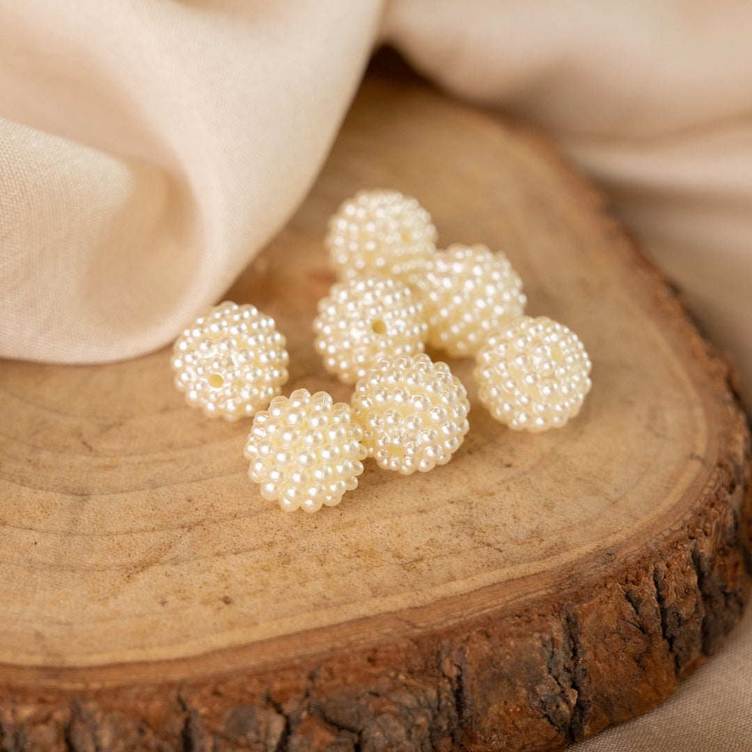 Designer Pearl Beads | Qty : 500g | Size : 10mm | PC59