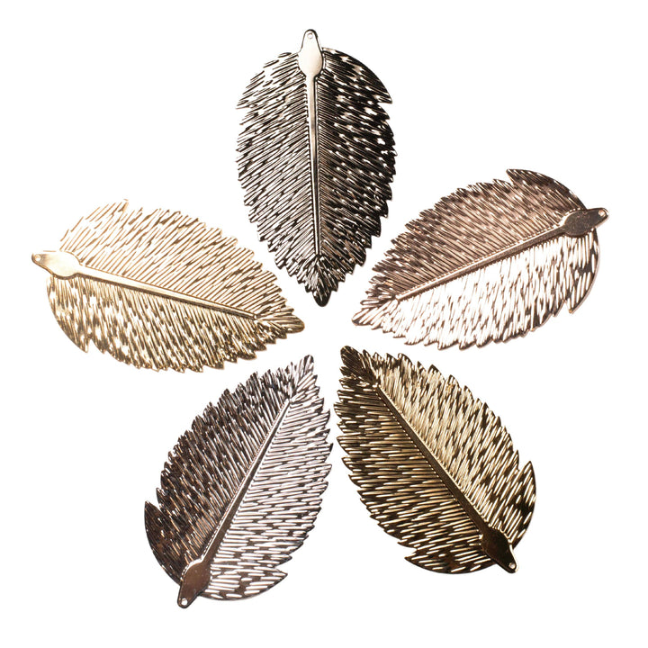 Designer Metal Art Leaf | Size : 76MM | 10Pcs