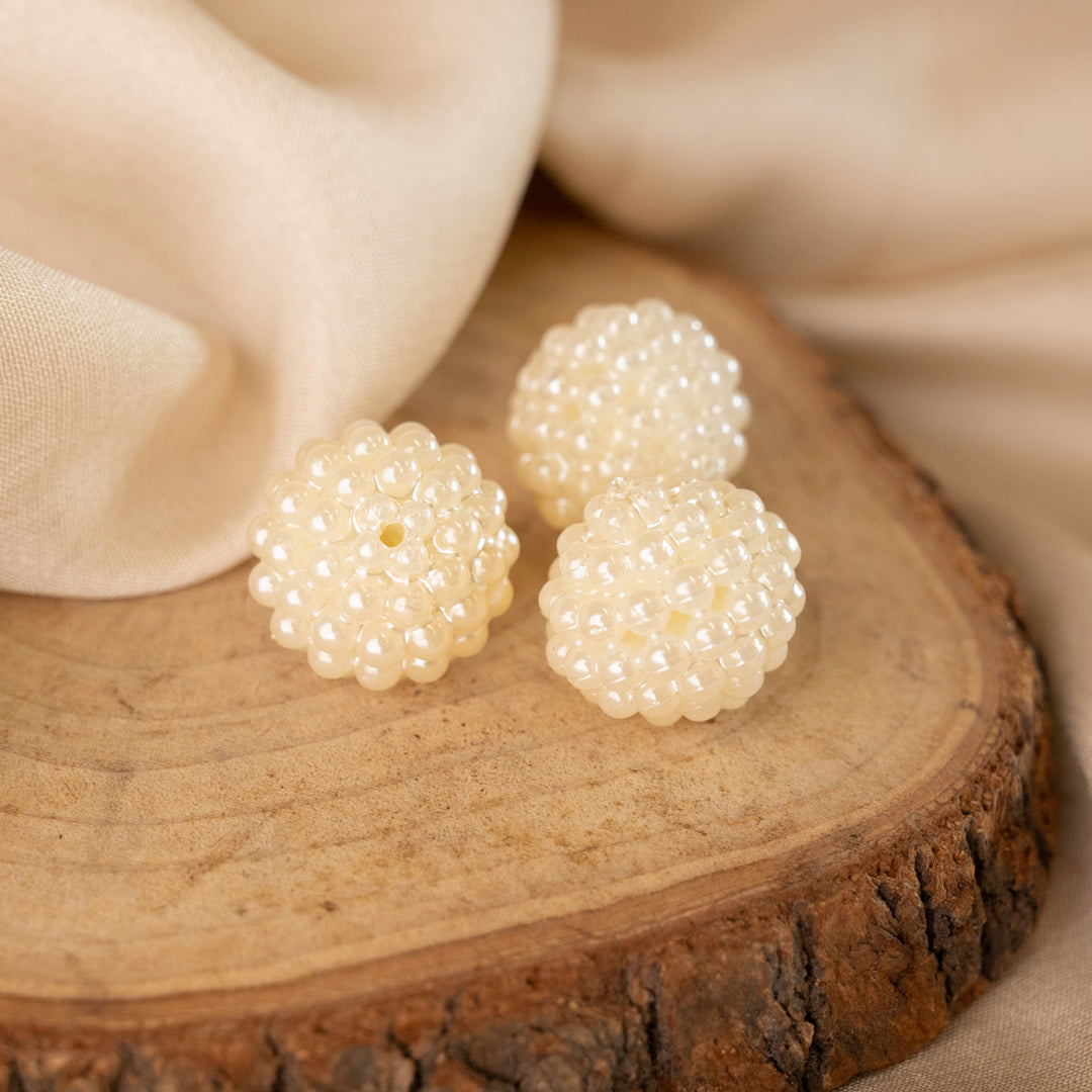 Designer Pearl Beads | Qty : 500g | Size : 10mm | PC59