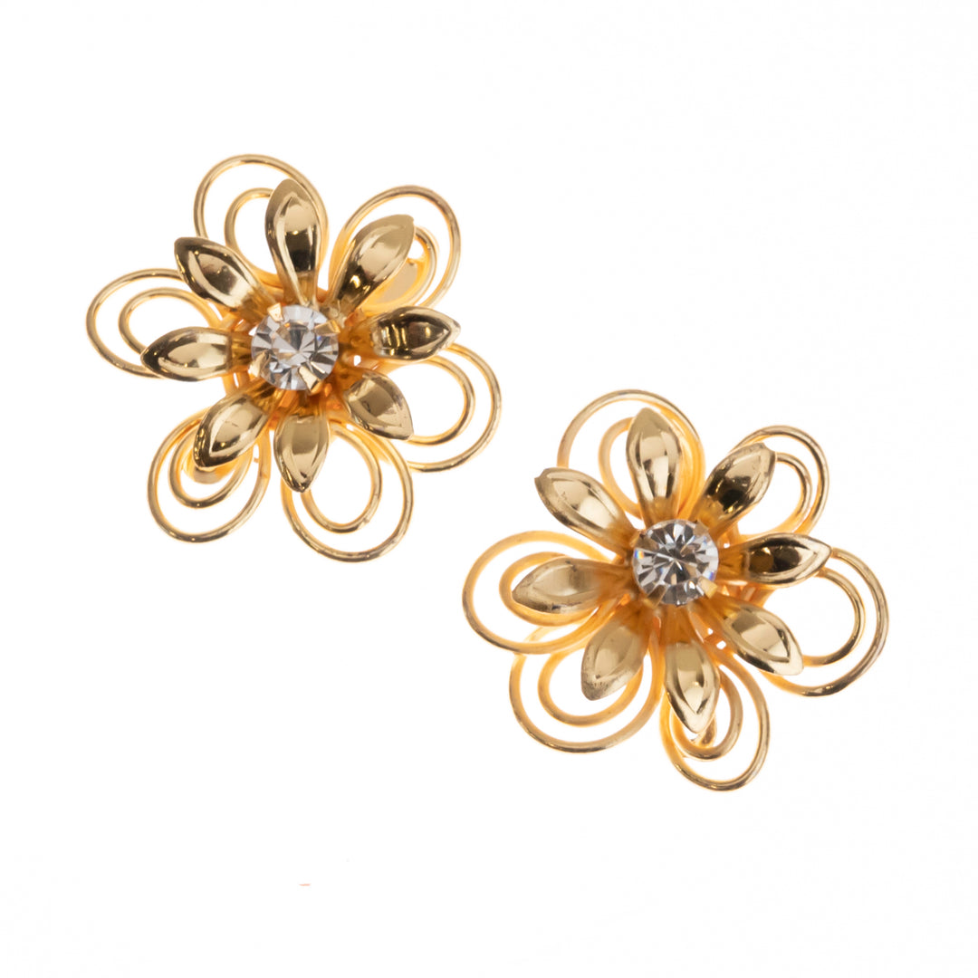 Stone Metal Flower | Size : 28mm | 10Pcs