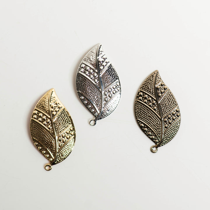 Metal art leaf | H-34mm W-18mm | 20 Pcs | F-2-21