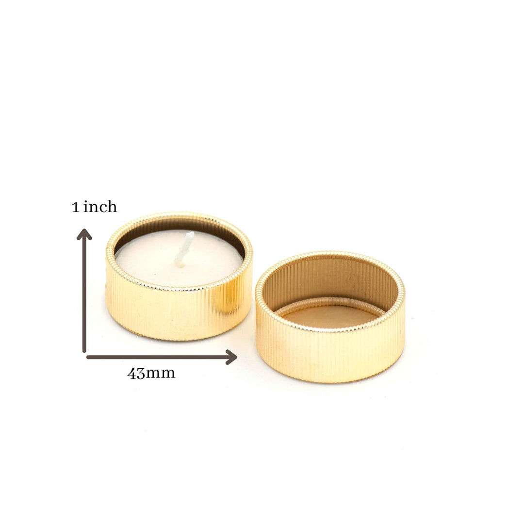 Shiny Finish Diya Holder | Size : 43mm-1 Inch | 12 Pcs