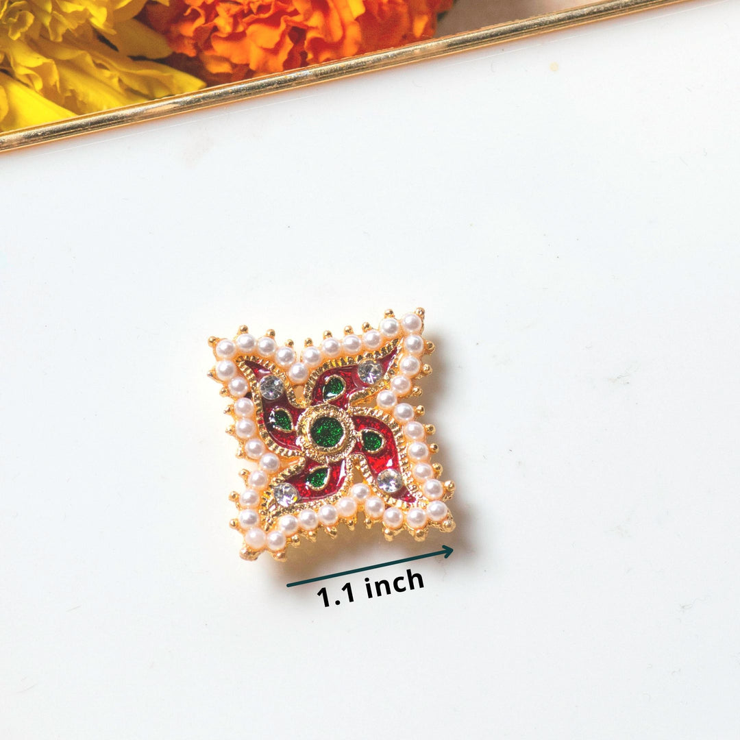 Swastik Sticker | Size : 1.1 Inch | 6 pcs