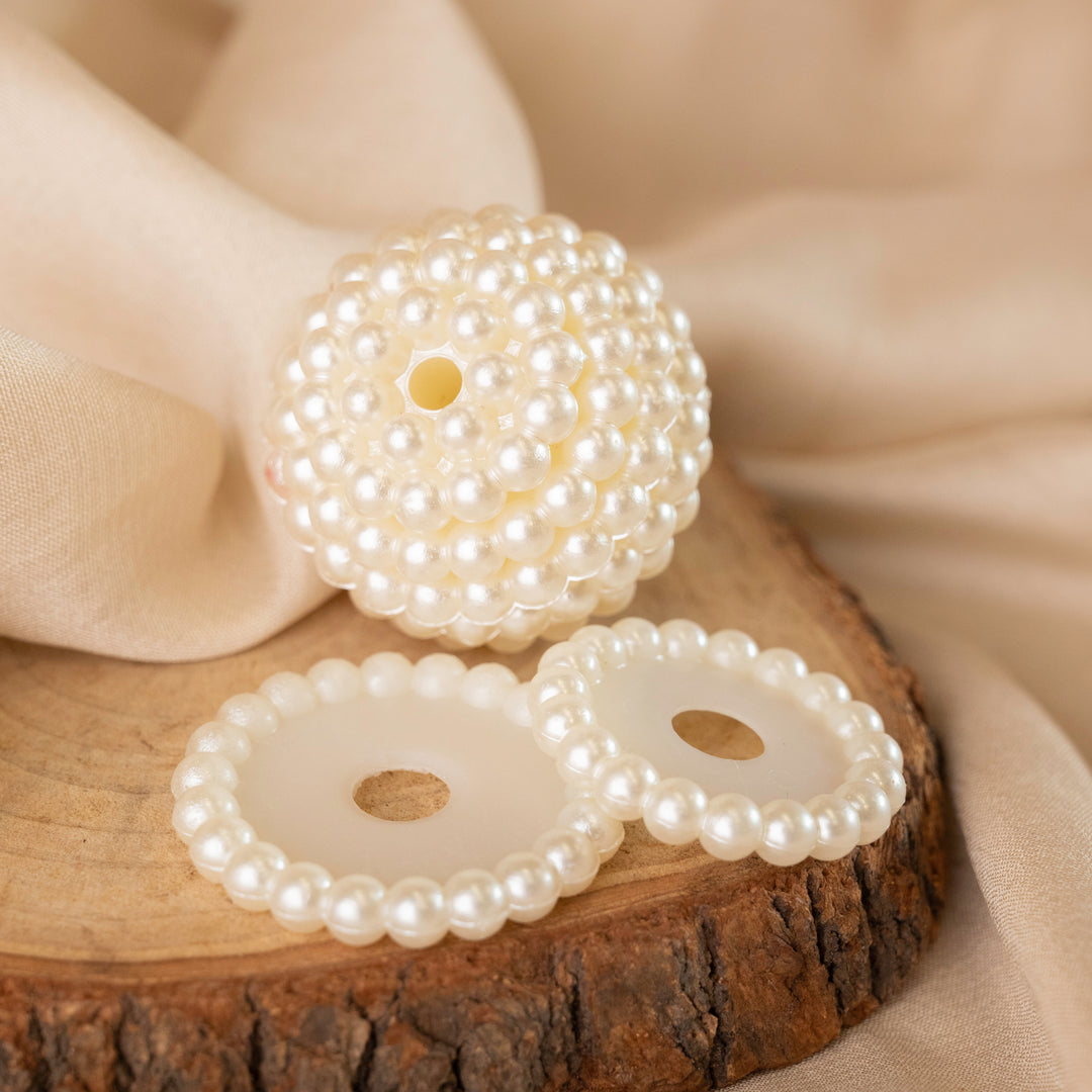 Designer Pearl Beads | Qty : 500g | Size : 10mm | PC59