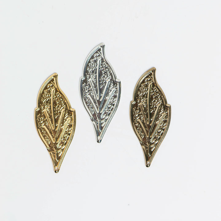 Metal art leaf | H-46mm W-20mm | 20 Pcs | F-2-44