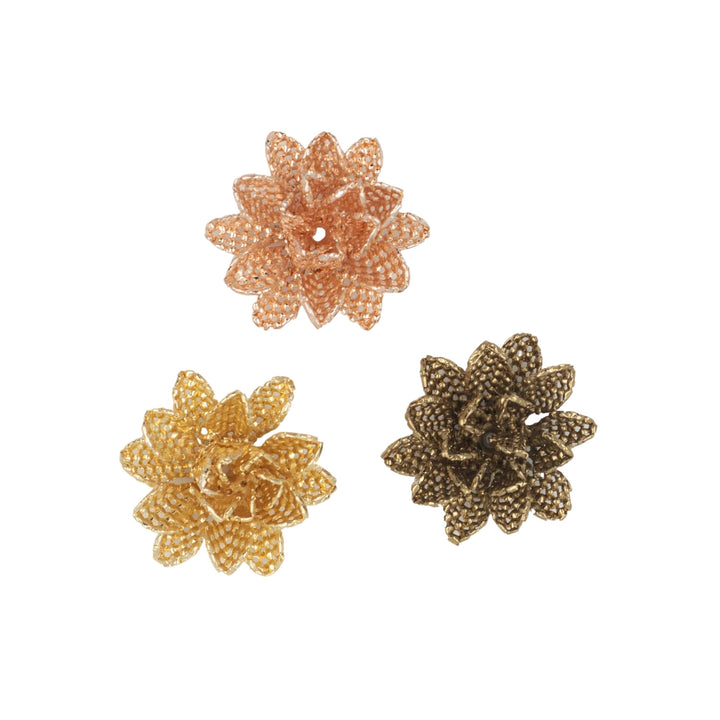 Metal Art Flower | Size : 32mm | 10 Pcs