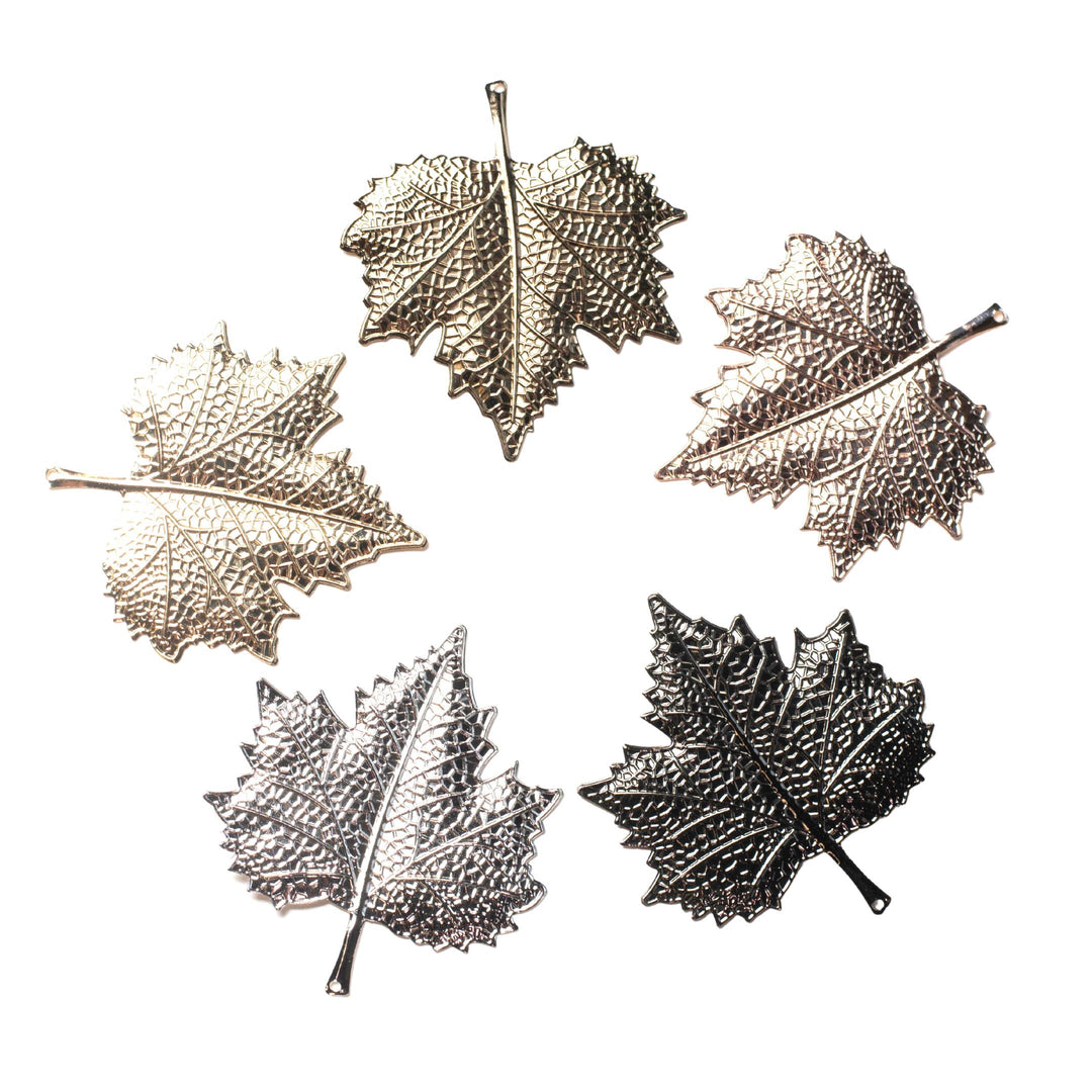 Designer Metal Art Leaf | Size : 105MM | 10Pcs