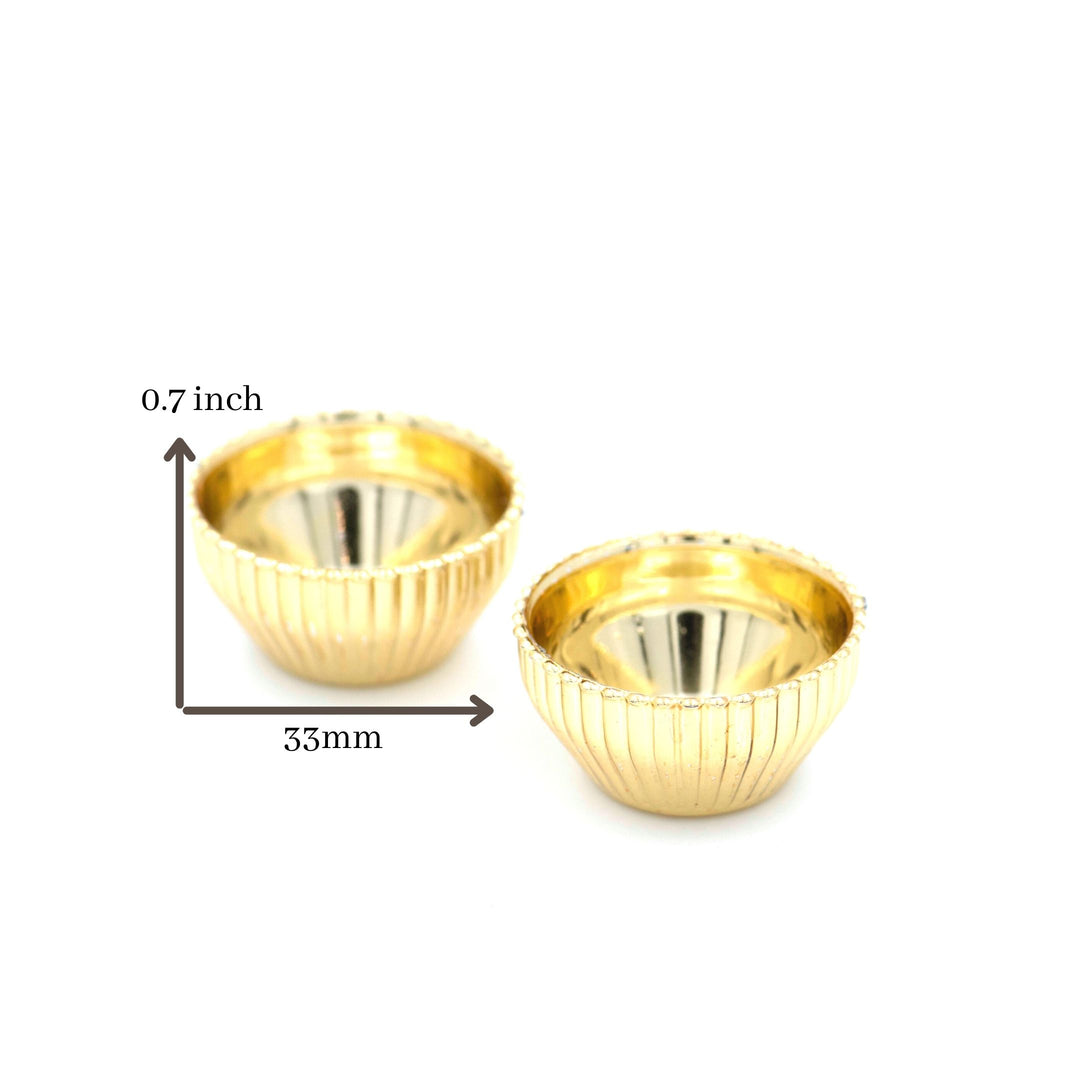 Diya Holder | Size : 33mm-0.7 Inch | 24 Pcs