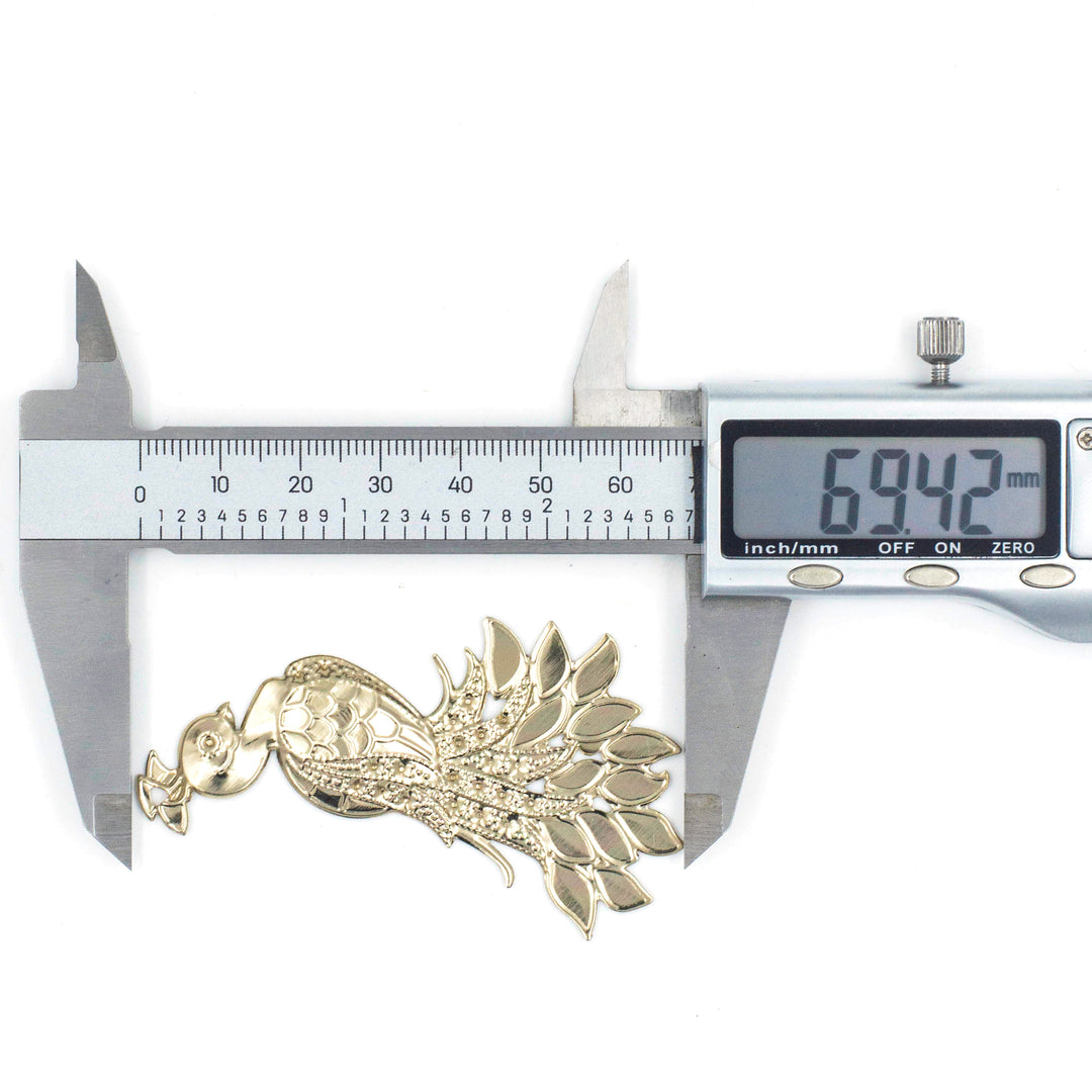 Metal Art Bird | Size : 112mm | 10 Pcs | F-7-9