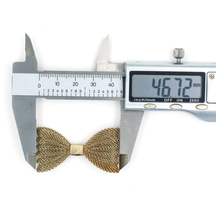 Metal Art Bow | Size : 47mm | 10 Pcs | F-7-28