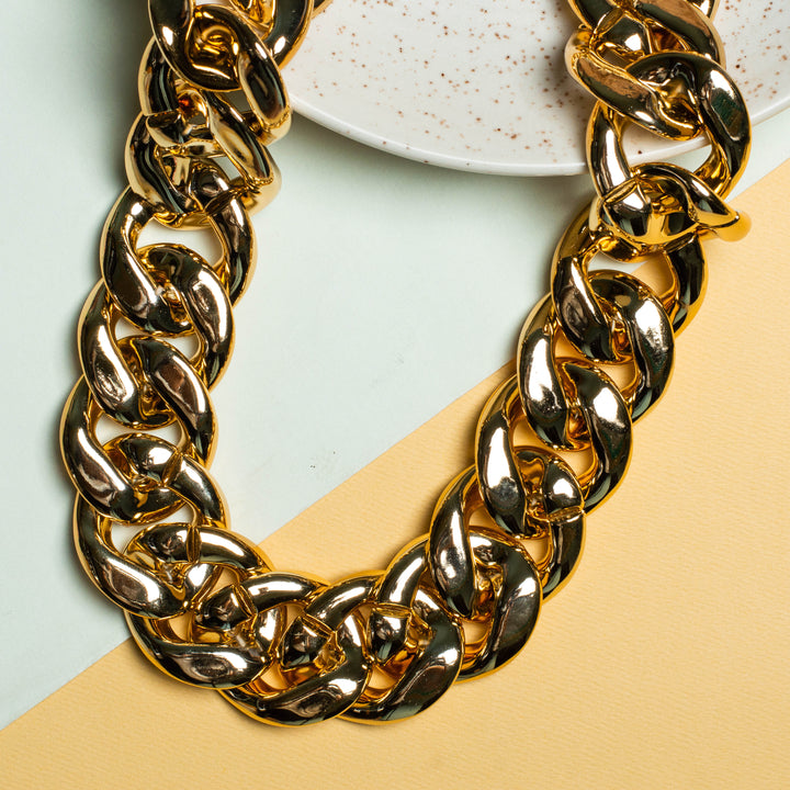 Metallic Acrylic Curb Chain | 1mtr Chain | AC12