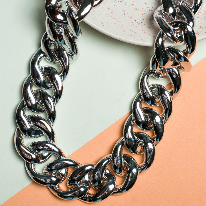 Metallic Acrylic Curb Chain | 1mtr Chain | AC12