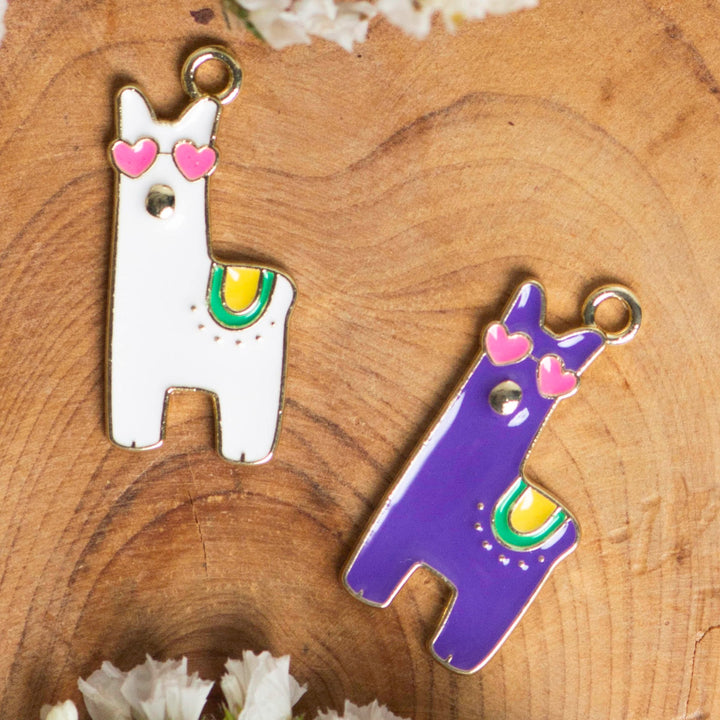 Happy Dog Cartoon Enamel Charms | Size : 24mm | 6pcs