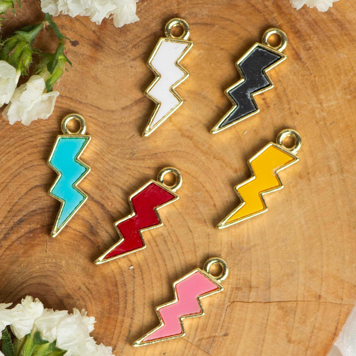 Flash Enamel Charm | Size : 18mm | 6pcs