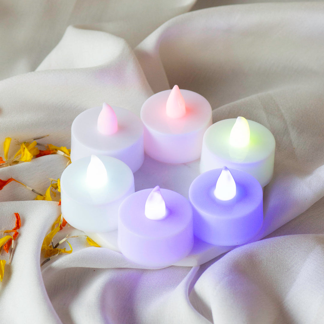 LED Light Battery Operated Diya | 24 Pcs