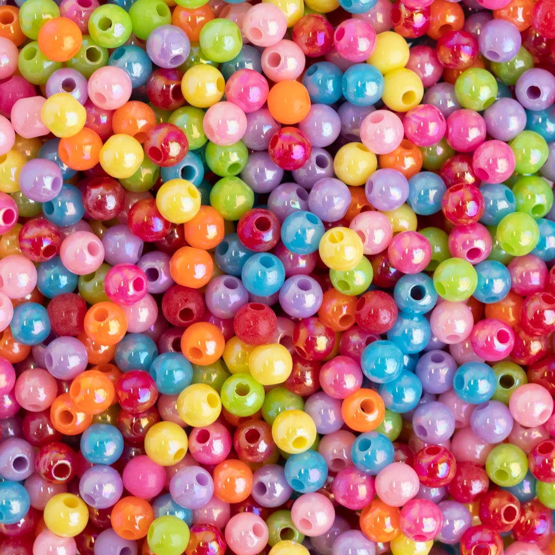 Rainbow Colorful Plastic Beads