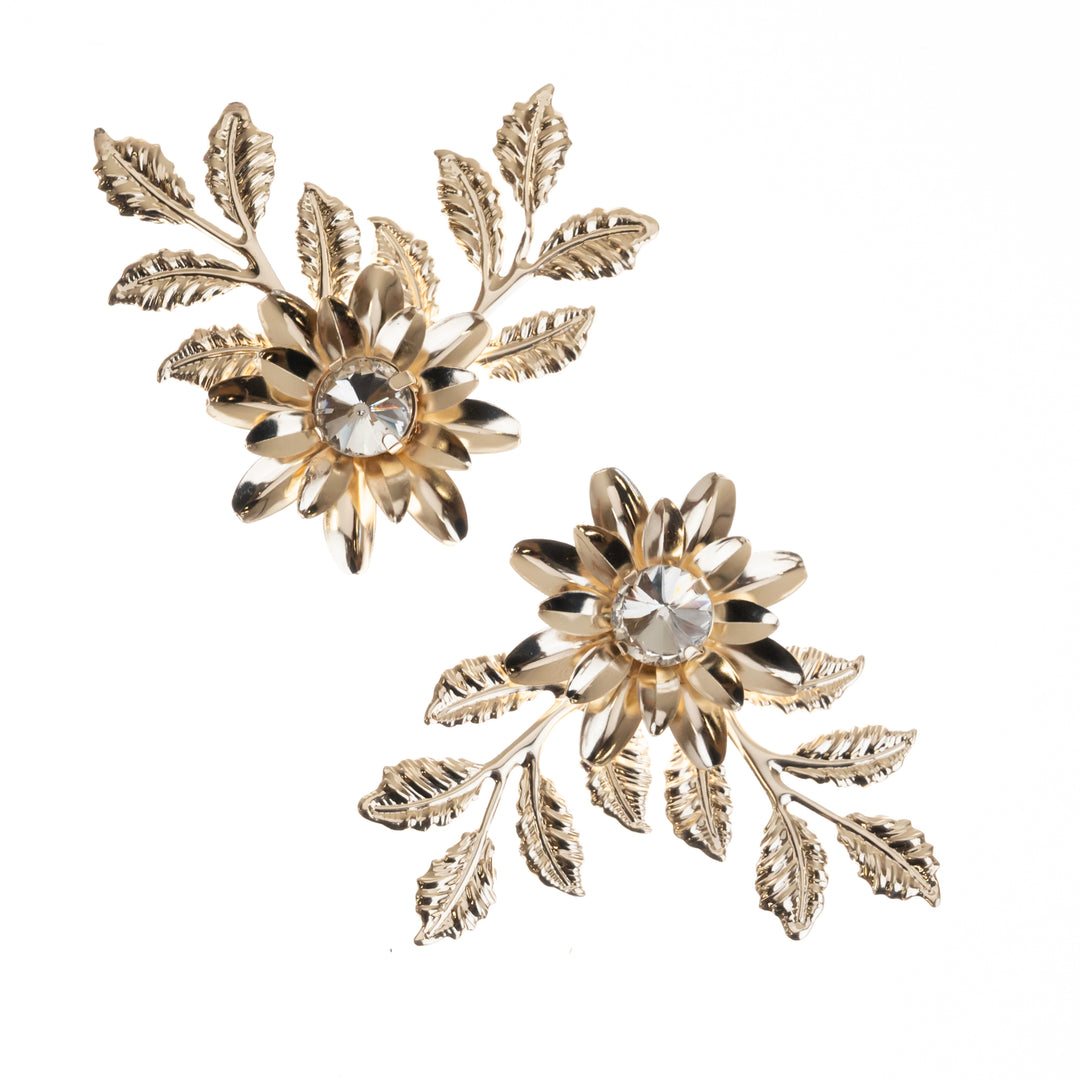 Stone Metal Flower | Size : 72mm | 06Pcs