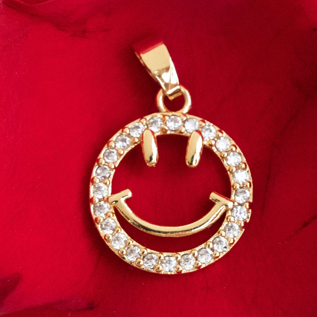 Smiley Charm Anti-Tarnish | Size : 15mm | 1PC