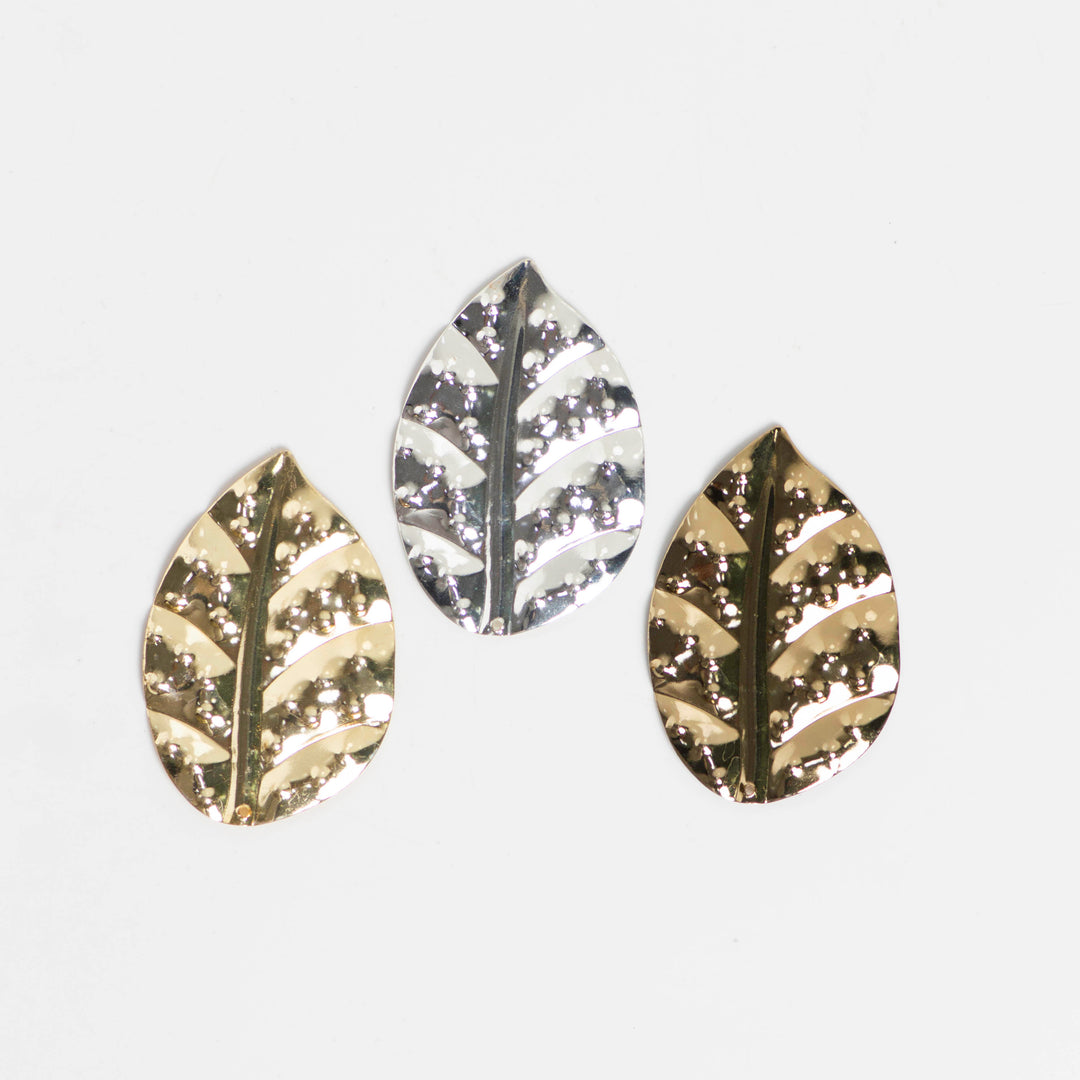 Metal art leaf | Size : 55mm | 10 Pcs | F-3-4