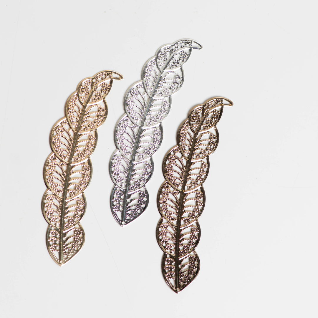 Metal art leaf | Size : 102mm | 10 Pcs | F-4-16