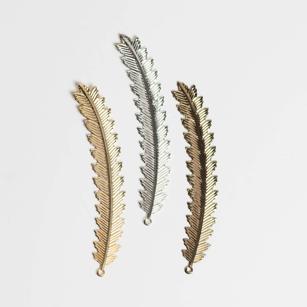 Metal art leaf | Size : 94mm | 10 Pcs | F-4-17